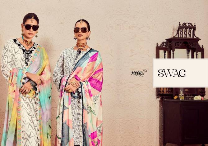 Swag By Kimora Heer Pure Muslin Printed Designer Salwar Suits Wholesale Price In Surat
